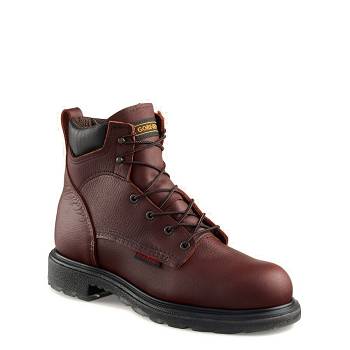 Red Wing Férfi SuperSole 2.0 6-inch Waterproof Soft Toe Munkavédelmi Bakancs Barna